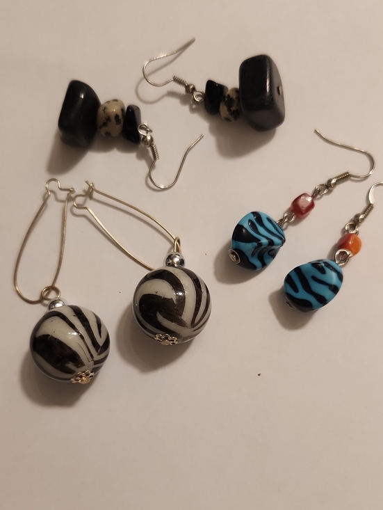 Jewelry - Dangle Earrings 3 Pair Older Fashion Earrings